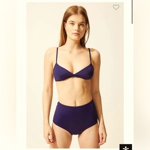 Solid & Striped Brigitte Bikini - S/Navy Blue